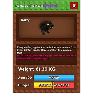 HUGE NIGHTMARE/VENOM HAZEHOUND | 60KG - 61KG