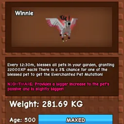 HUGE PERYTON | NM / VENOM / EVER 🔥 | 280KG+ | AGE 500