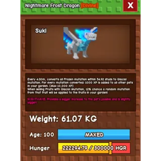 HUGE NIGHTMARE/VENOM FROST DRAGON | 60KG - 61KG