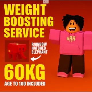 WEIGHT KG BOOSTING SERVICE 60KG - 61KG | INCLUDING NIGHTMARE/VENOM MUTATION, AND LVL 100