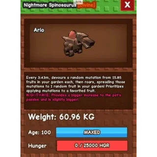 HUGE NIGHTMARE/VENOM SPINOSAURUS | 60-61 KG