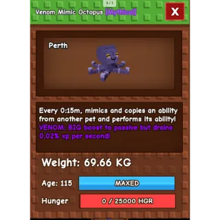 HUGE VENOM MIMIC OCTOPUS 69KG+ | 15s CD NO TOY