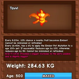 HUGE FIRE WISP | NM / VENOM / EVER 🔥 | 280KG+ | AGE 500