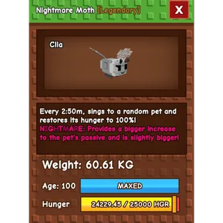 HUGE NIGHTMARE MOTH | 60-61 KG