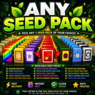 ANY 10x SEED PACK 🌱 | CHOOSE YOUR SEED PACK