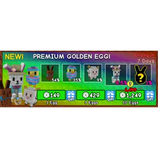 3x > Premium Golden Egg > 1249R