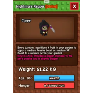 HUGE NIGHTMARE/VENOM REAPER | 60-61 KG