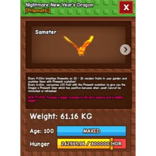 Huge New Year's dragon 60-61 KG