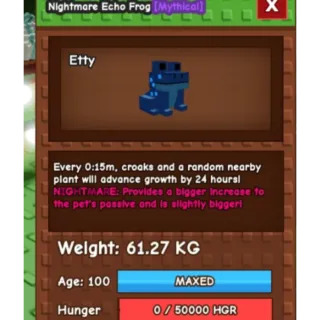 HUGE NIGHTMARE ECHO FROG | 60-61 KG | 15s CD NO TOY