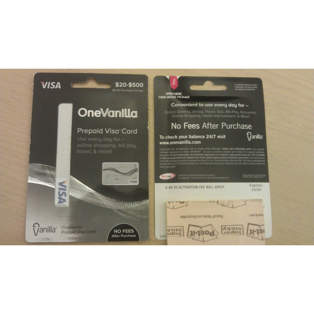 85 Onevanilla Visa Gift Card