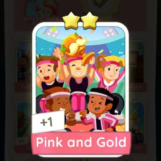 Pink and Gold Monopoly Go