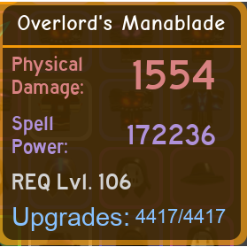 Other Ol Manablade 172k Pot In Game Items Gameflip - roblox dungeon quest mage weapons you get robux