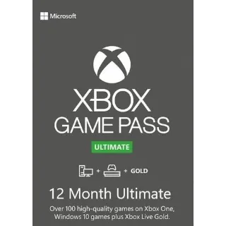 Xbox Game Pass Ultimate 12 Month