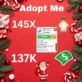 Age Up Potions And Bucks And  365X Halloween Stickers 