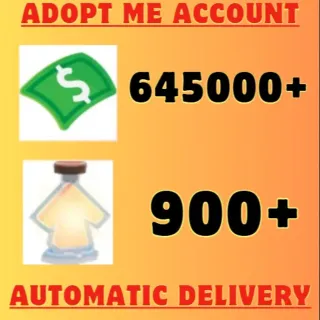 645000+ Bucks And 900+ Age Up Potions - Adopt Me 