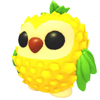 Neon Pineapple Owl