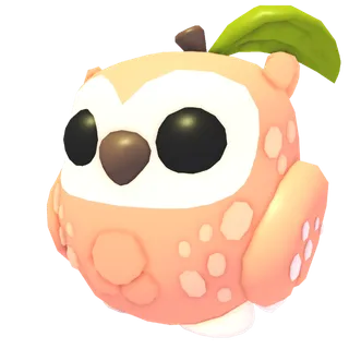 Neon Peach Owl