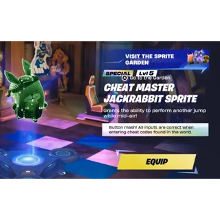 CHEAT MASTER JACKRABBIT SPRITE I LEVEL 5 MASTERED I YOU KEEP IT!