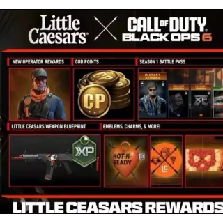 Little Caesars Black Ops 6 Receipts (BO6) Worldwide Delivery