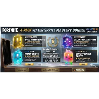 FORTNITE I WATER SPRITE  MASTRTY BUNDLE I BACK BLING & QUESTS LINE READY I OVER600+ SPRITES SOLD ON EBAY I INDEX 