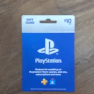 10$ PSN GIFT CARD