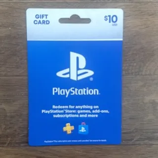 10$ PSN GIFT CARD