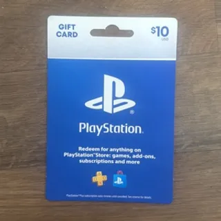 10$ psn gift card
