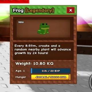 10.8kg Base!  Godly Frog