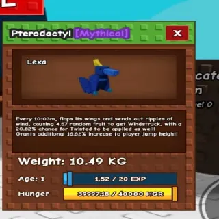10kg Base! Godly Pterodactyl