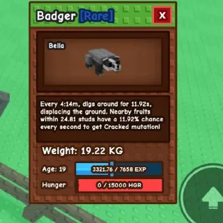 Semi Titan Badger (MaxLv: 72kg)