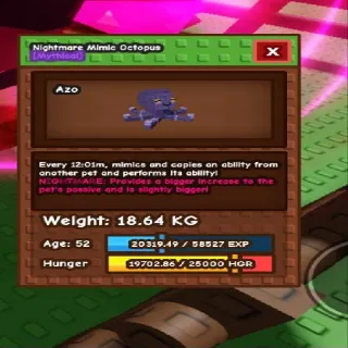 3.3kg Base! Nightmare Mimic Octopus