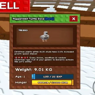 9.01kg Base Titan Turtle Dove