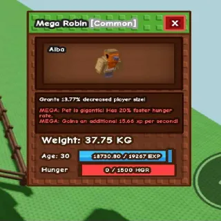 103kg If Max!Godly Mega Robin