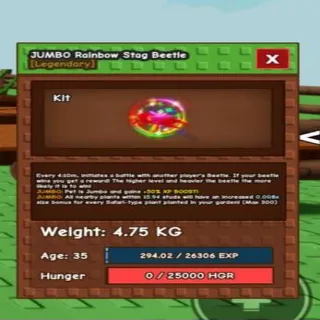 Jumbo Rainbow Hatch Stag Beetle