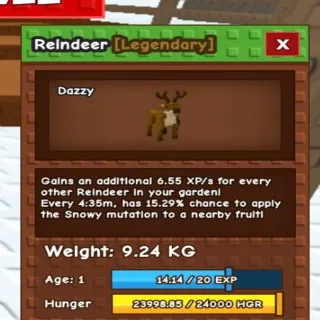 9.24kg Base Titan Reindeer