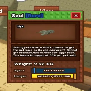 9.9kg Base! Semi Godly Titan Seal