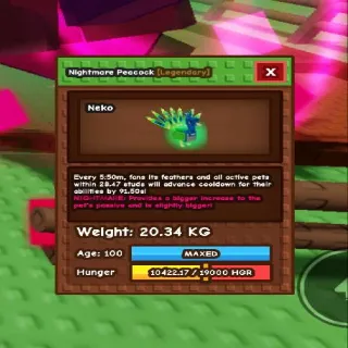 20.34kg Nightmare Peacock