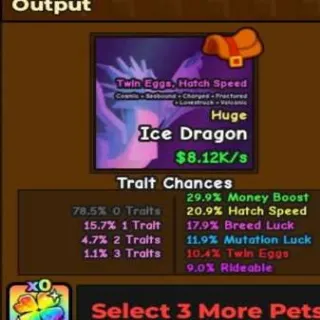 Huge Ice Dragon - Catch And Tame