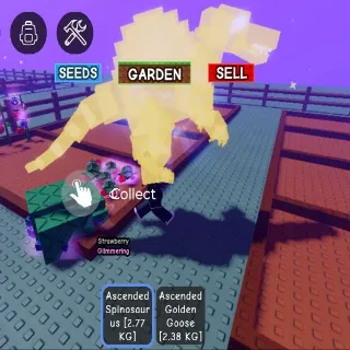 ASCENDED SPINOSAURUS - GROW A GARDEN