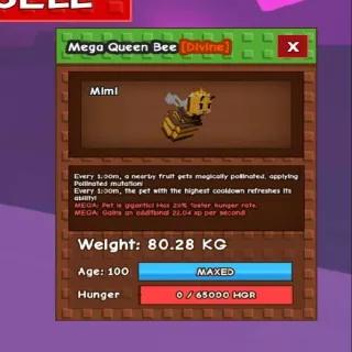 80kg! Mega Titan Queen Bee