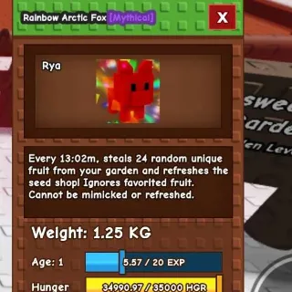 Rainbow Hatch Arctic Fox