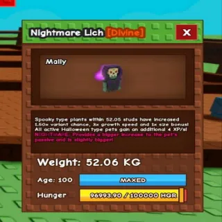 52kg❗️ Huge Lich - Nightmare Mutation