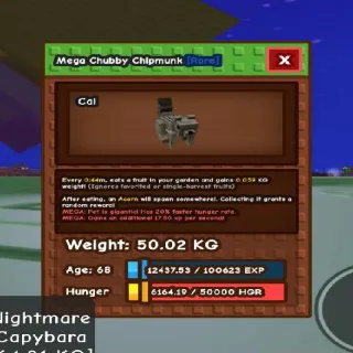 70kg If Max!! Mega Semi Titan Huge Chubby Chipmunk