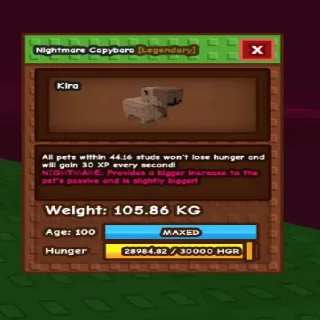 105kg! Nightmare Godly Capybara