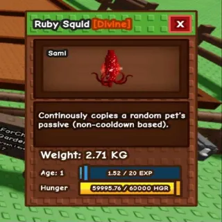 2.71kg Base Ruby Squid