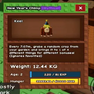 11.4kg Base COLOSSAL Godly New Years Chimp