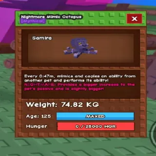 74kg+ TITAN MIMIC OCTOPUS NIGHTMARE