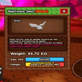 45.7kg! Nightmare Semi Huge Swan