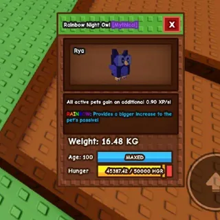 Rainbow Night Owl Age100