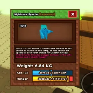 2.3kg Base! Nightmare Specter